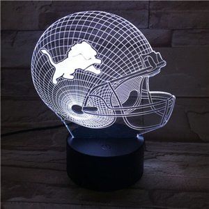 NFL Detroit Lions Football 3D Light